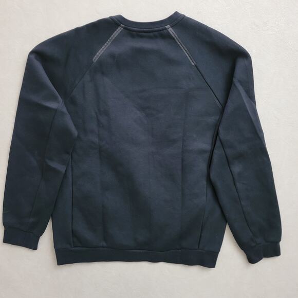 Nike Tech Quilted Sweatshirt Mens Medium Side Zip Black Performance Hybrid Crew - Picture 7 of 11